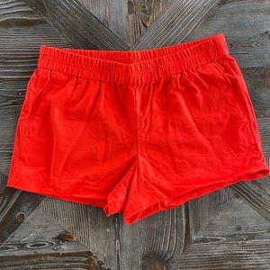 J. Crew size 10 red shorts